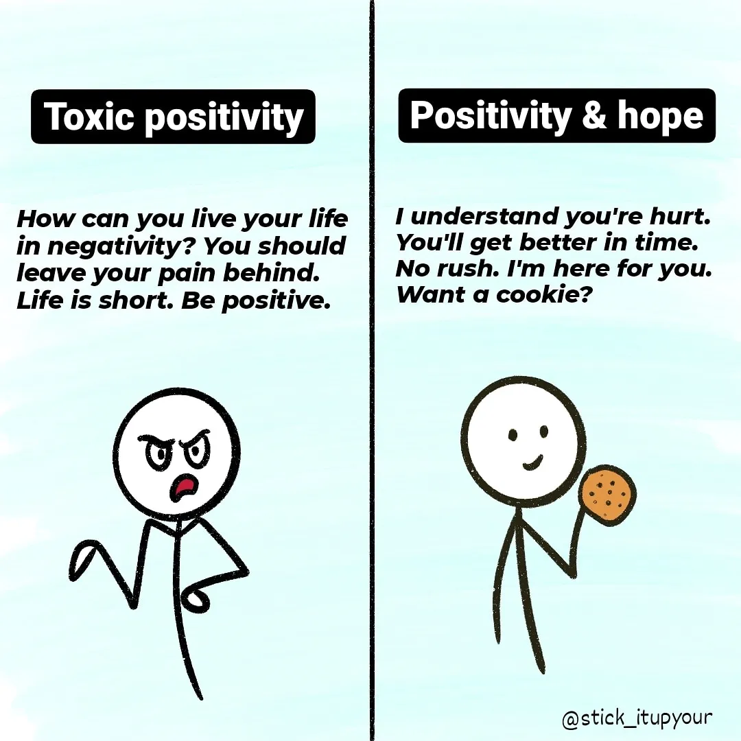 Toxic positive people