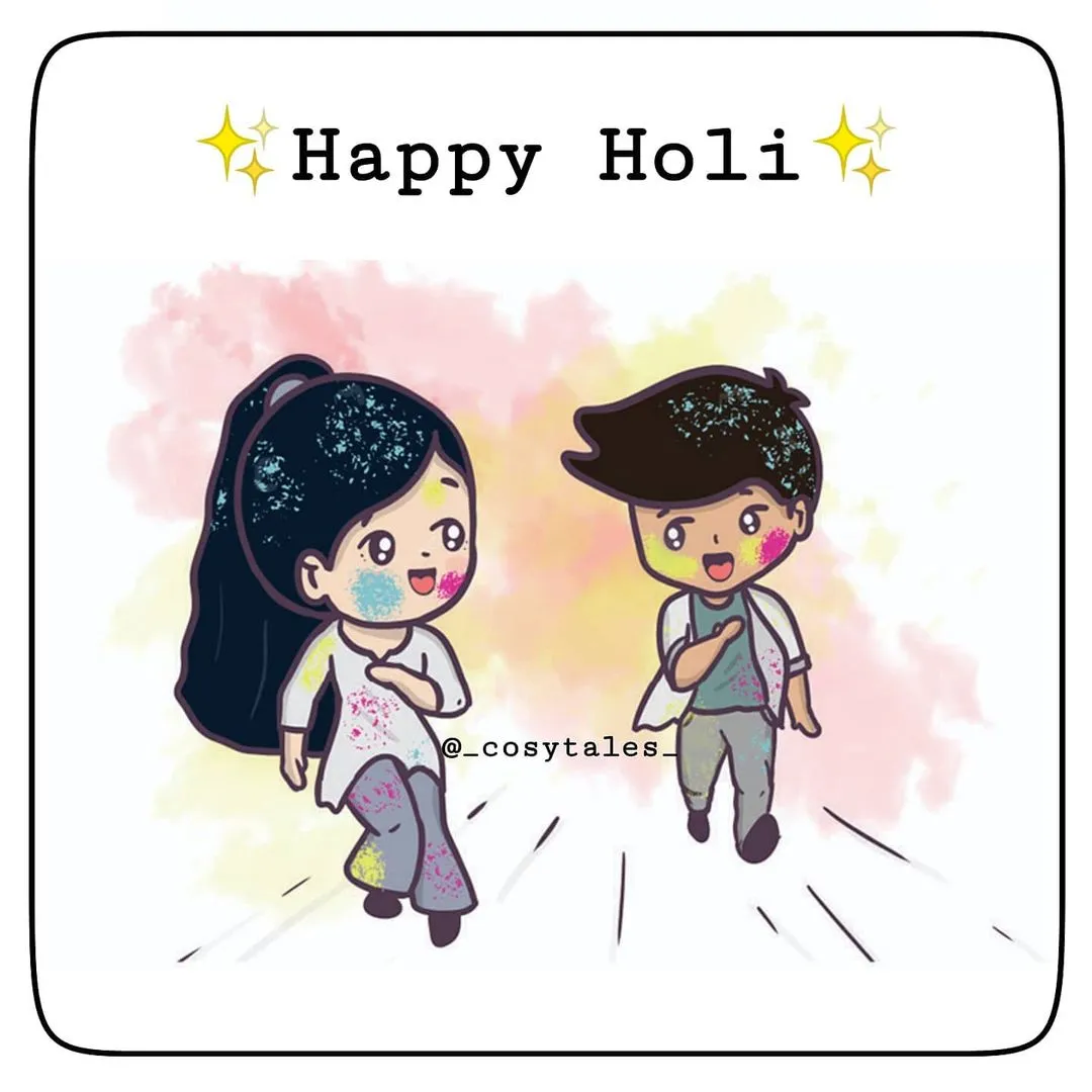 Happy holi ❤️💕🧡💛💚