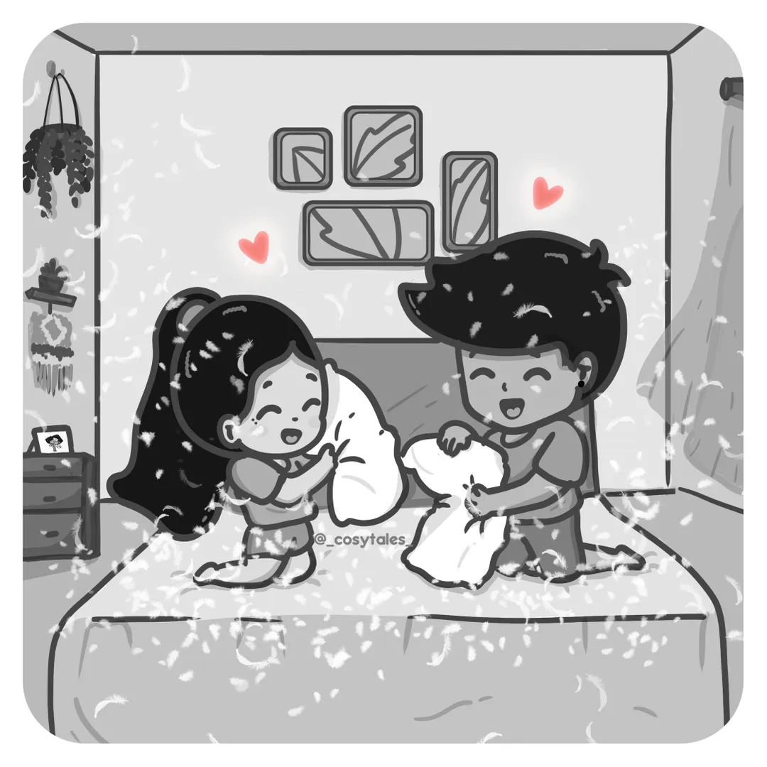 Pillow Fight ❤️🙈