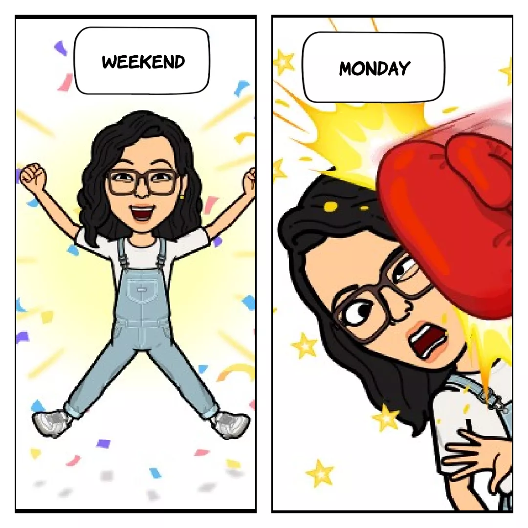 Weekend Vs Monday 